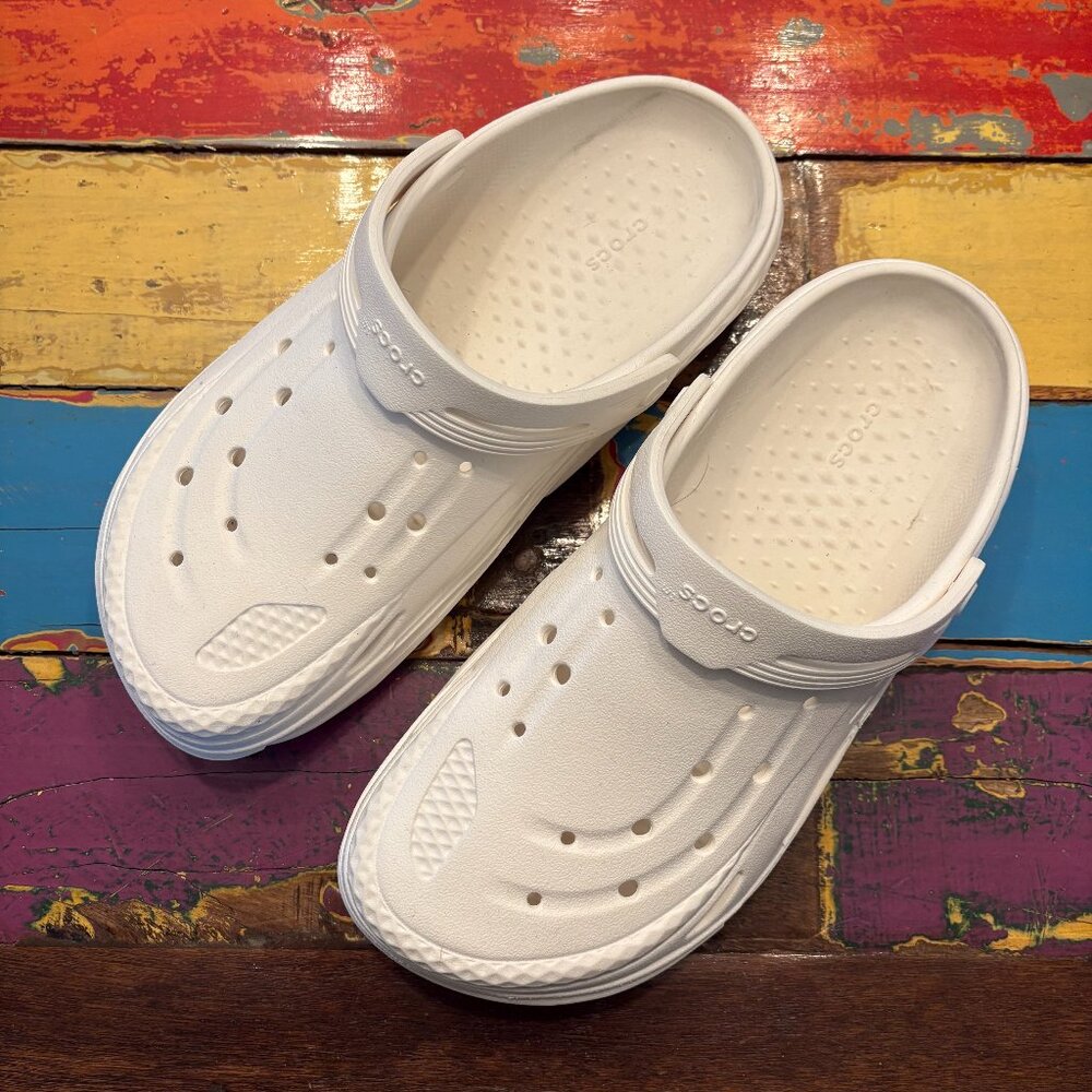 Crocs‎ Baya Clog White Comfort Slip On Casual Shoes Unisex